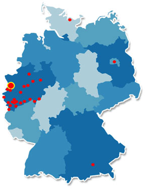 Wir haben Kunden in ganz Deutschland.